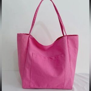 final sale. Pink tote bag